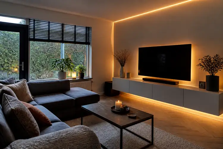 LED strips slimme sfeer woonkamer